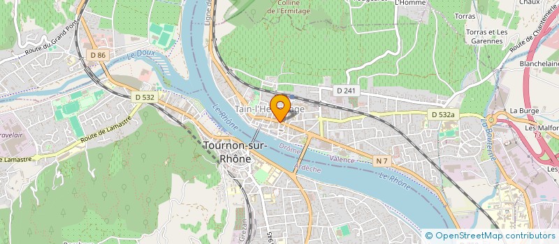 localisation de l'entreprise INDIVISION BLANC  TAIN-L'HERMITAGE