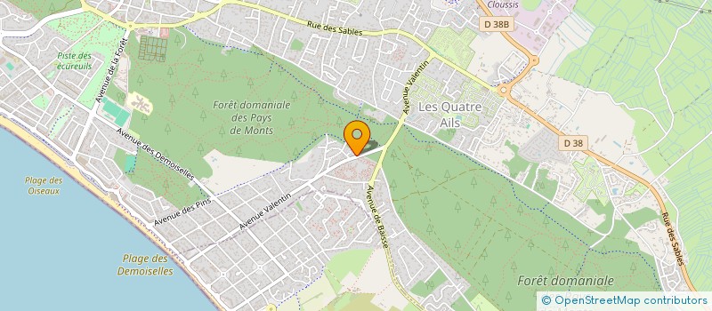 localisation de l'entreprise INDIVISION BLANCHARD  SAINT-JEAN-DE-MONTS