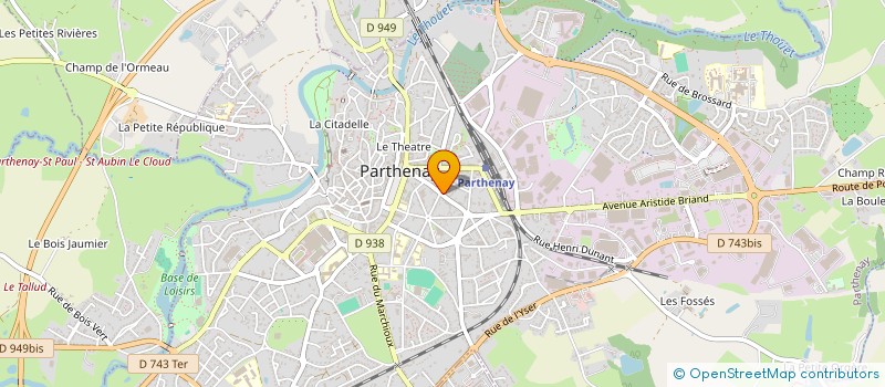 localisation de l'entreprise INDIVISION BLANCHARD JEAN CLAUDE ET CHRI  PARTHENAY