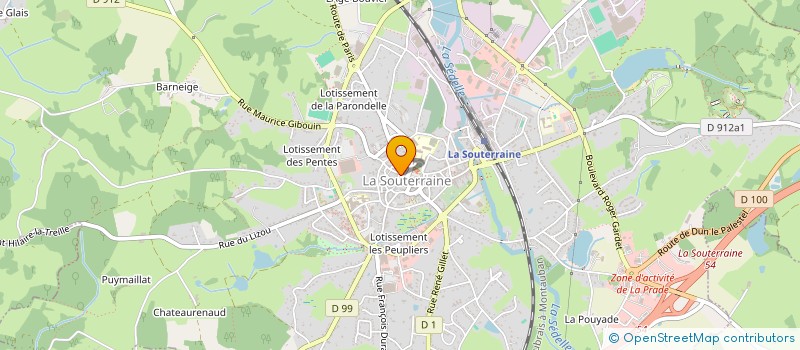 localisation de l'entreprise INDIVISION BLANCHET à LA SOUTERRAINE