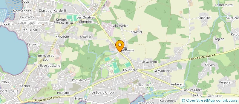 localisation de l'entreprise INDIVISION BLANCO ET YHUEL  RIANTEC