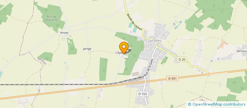 localisation de l'entreprise INDIVISION BLANDIN DE CHALAIN  JARDRES