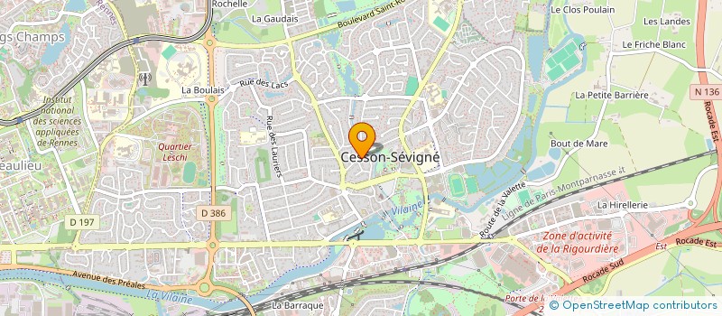 localisation de l'entreprise INDIVISION BLONDEL  CESSON-SEVIGNE