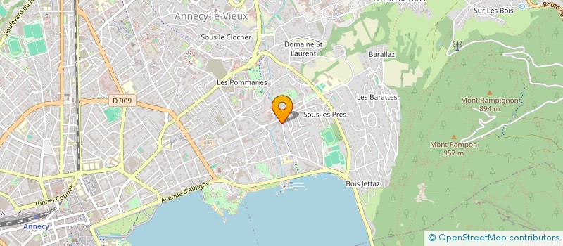 localisation de l'entreprise INDIVISION BOCQUET POIRIER PROMPSAUD à ANNECY