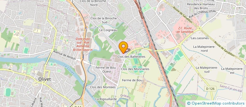 localisation de l'entreprise INDIVISION BODIN /IMBRECHT  ORLEANS