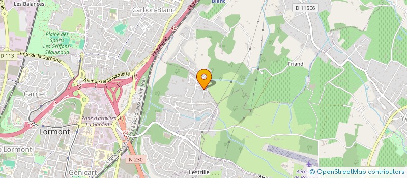 localisation de l'entreprise INDIVISION BODIN / LAM  LORMONT