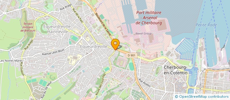 localisation de l'entreprise INDIVISION BODINO-VANNIER  CHERBOURG-EN-COTENTIN