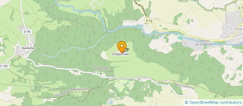 localisation de l'entreprise INDIVISION BOIS DE CHAGOURDAT  CHANONAT