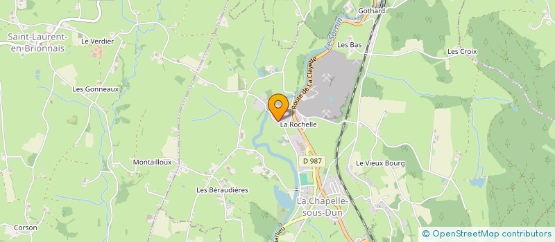 localisation de l'entreprise INDIVISION BOIS GARMIER MARC ET PIERRE  LA CHAPELLE-SOUS-DUN