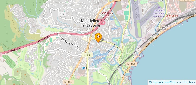 localisation de l'entreprise INDIVISION BOIS ROMAIN ET QUINTAINE CAROLINE à MANDELIEU-LA-NAPOULE