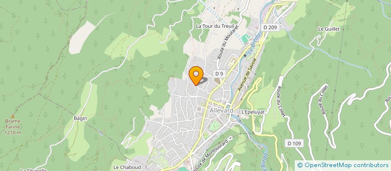 localisation de l'entreprise INDIVISION BOISSON ROUAULT  ALLEVARD