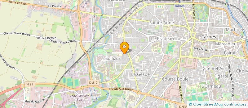 localisation de l'entreprise INDIVISION BONHOMME / LEFORT  TARBES