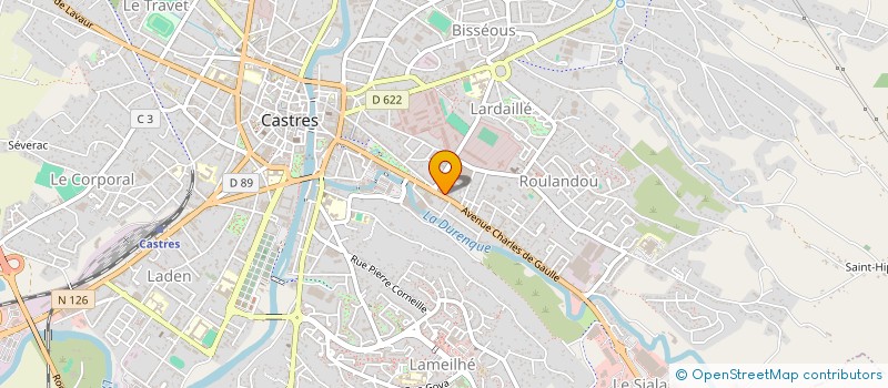 localisation de l'entreprise INDIVISION BONIN  CASTRES