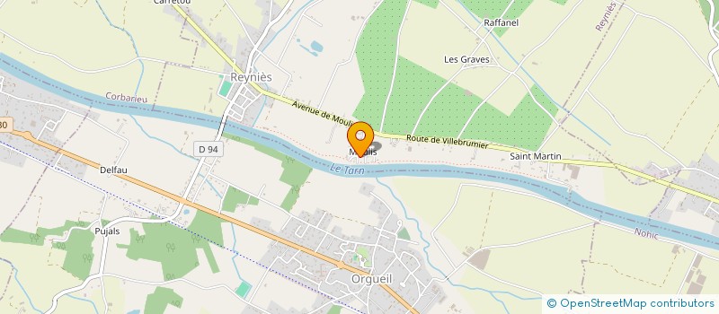 localisation de l'entreprise INDIVISION BONNAFOUS REYNOLDS  REYNIES