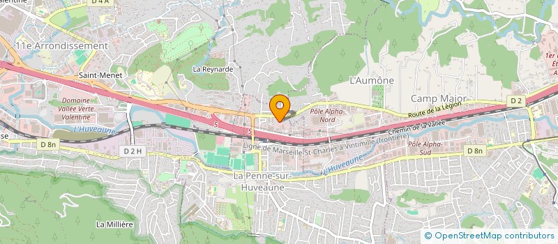 localisation de l'entreprise INDIVISION BONNARDEL  LA PENNE-SUR-HUVEAUNE