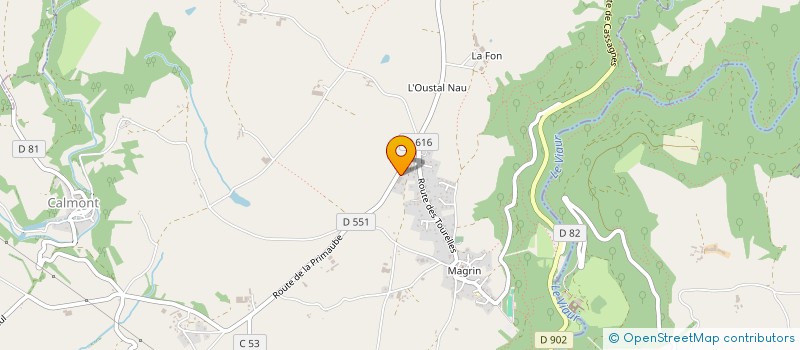 localisation de l'entreprise INDIVISION BONNEFIS  LUC-LA-PRIMAUBE