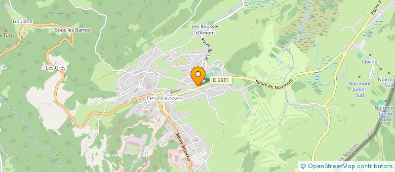 localisation de l'entreprise INDIVISION BONNEFOY CLAUDET  LES ROUSSES