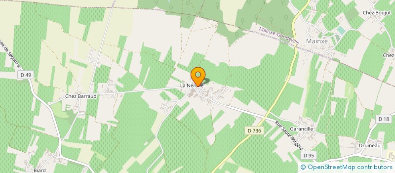 localisation de l'entreprise INDIVISION BONNENFAN/CLAUDINE/ à SEGONZAC
