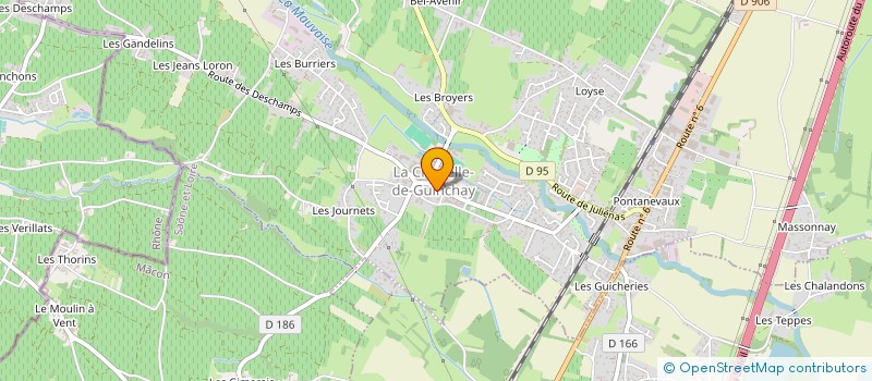 localisation de l'entreprise INDIVISION BONNETAIN à LA CHAPELLE-DE-GUINCHAY