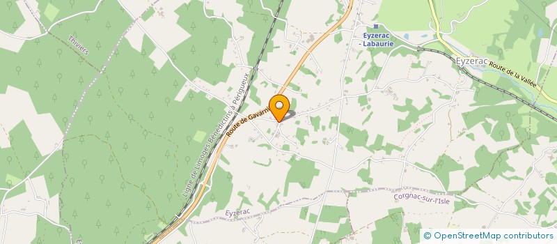 localisation de l'entreprise INDIVISION BONNETAUD BORDE SYLVICULTURE  EYZERAC