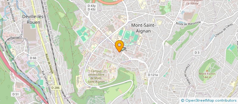 localisation de l'entreprise INDIVISION BONNEVILLE / BEUN JEREMY ET NATHALIE  MONT-SAINT-AIGNAN