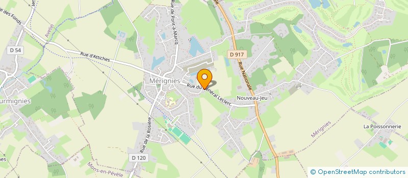 localisation de l'entreprise INDIVISION BONTE-CADET à MERIGNIES