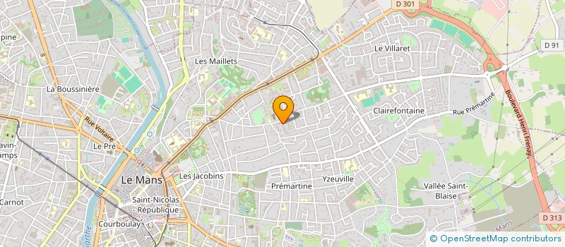 localisation de l'entreprise INDIVISION BONTEMPS ET PLAZOLLES  LE MANS