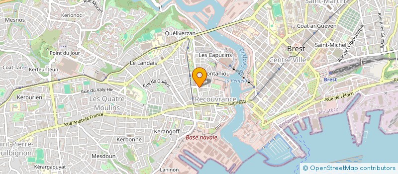 localisation de l'entreprise INDIVISION BONVARLET-VERGRIETTE à BREST
