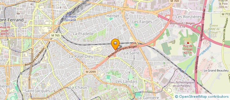 localisation de l'entreprise INDIVISION BORDAS  CLERMONT-FERRAND