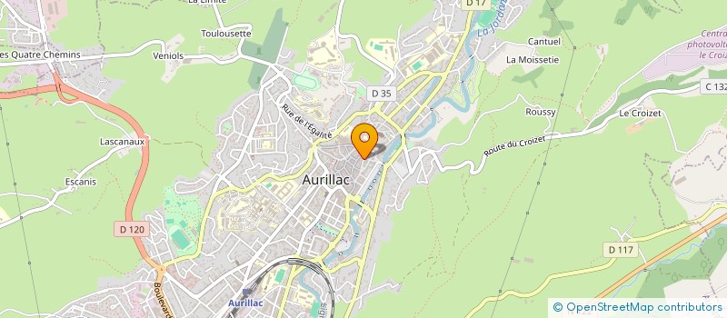 localisation de l'entreprise INDIVISION BORDAS  MAURY à AURILLAC