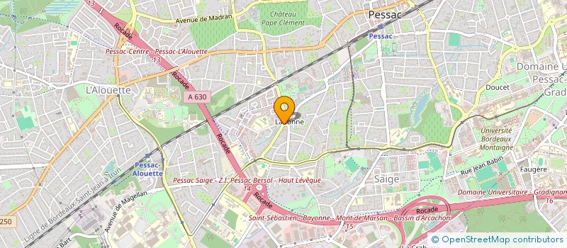 localisation de l'entreprise INDIVISION - BORDEAUX - TS à PESSAC