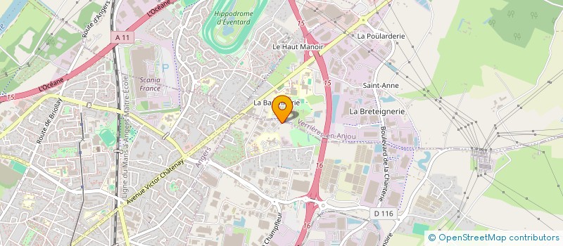 localisation de l'entreprise INDIVISION BORGELLA / LACROIX TEDDY ET ANAIS  VERRIERES-EN-ANJOU