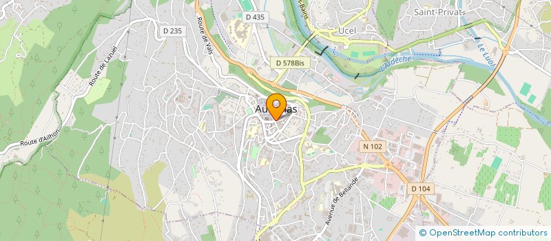localisation de l'entreprise INDIVISION BORIE MICHEL ET JEAN LOUIS à AUBENAS