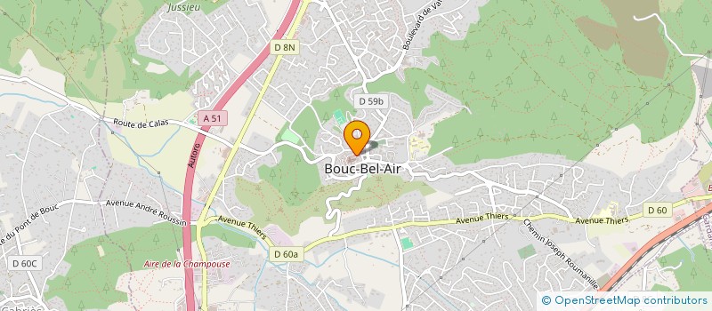 localisation de l'entreprise INDIVISION BOSSANNE BROCHIER  BOUC-BEL-AIR