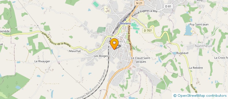 localisation de l'entreprise INDIVISION BOST  THIVIERS