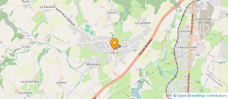 localisation de l'entreprise INDIVISION BOU  LUC-LA-PRIMAUBE