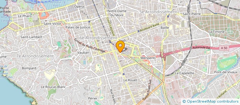 localisation de l'entreprise INDIVISION BOUBEE DE GRAMONT / CHANDEZE  MARSEILLE