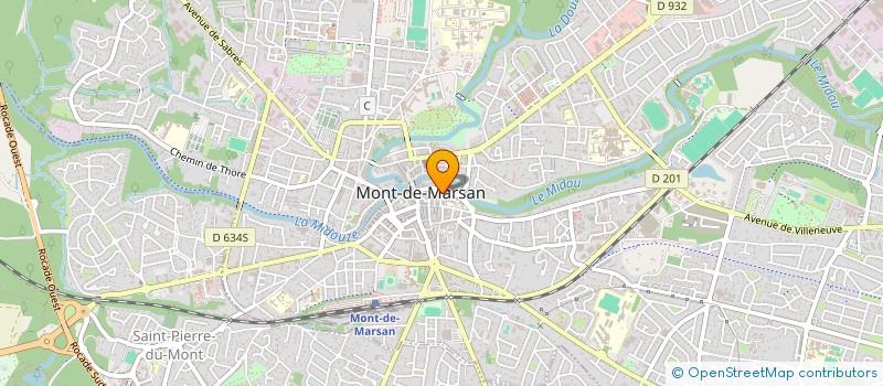 localisation de l'entreprise INDIVISION BOUCAU ET FILS à MONT-DE-MARSAN