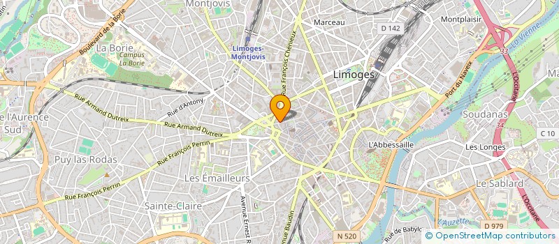 localisation de l'entreprise INDIVISION BOUCHAREISSAS à LIMOGES