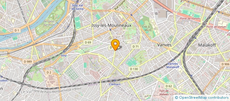 localisation de l'entreprise INDIVISION BOUCHER M C ET BOUCHER L à ISSY-LES-MOULINEAUX