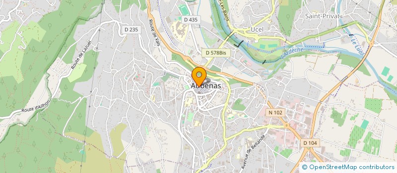 localisation de l'entreprise INDIVISION BOUCHIER ET LLOBERES  AUBENAS