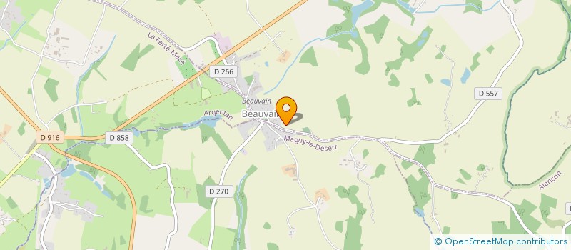 localisation de l'entreprise INDIVISION BOUDESSEUL CHATEL à MAGNY-LE-DESERT