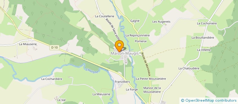 localisation de l'entreprise INDIVISION BOUDIN JEAN-BAPTISTE ET DUTRUGE FANNY à COUR-MAUGIS SUR HUISNE