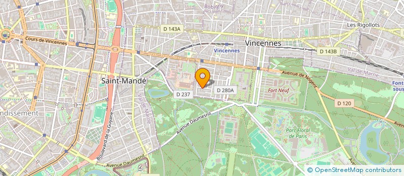 localisation de l'entreprise INDIVISION BOUDON ET PICHON à VINCENNES