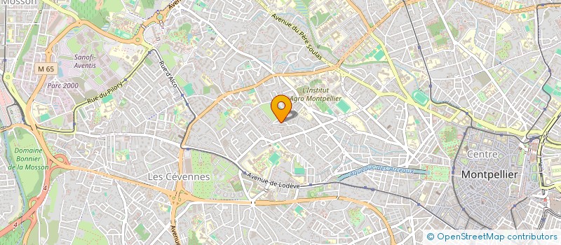 localisation de l'entreprise INDIVISION BOUE -L'HOMME à MONTPELLIER