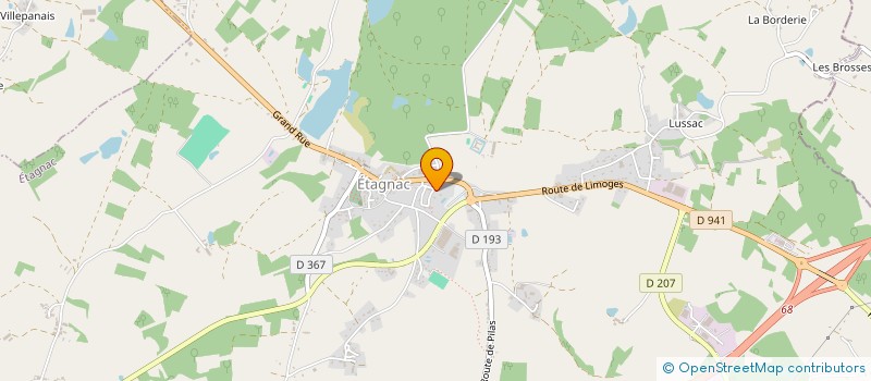 localisation de l'entreprise INDIVISION BOUGEROL LEROY  ETAGNAC