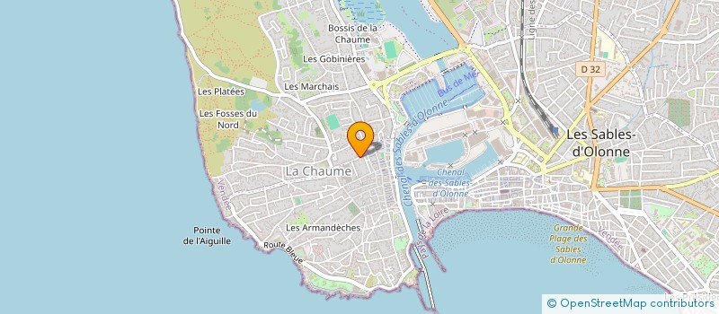 localisation de l'entreprise INDIVISION BOUGRA-POIRAUD à LES SABLES D'OLONNE