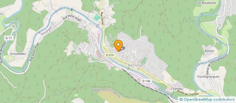 localisation de l'entreprise INDIVISION BOUHASSANE  BESSEGES