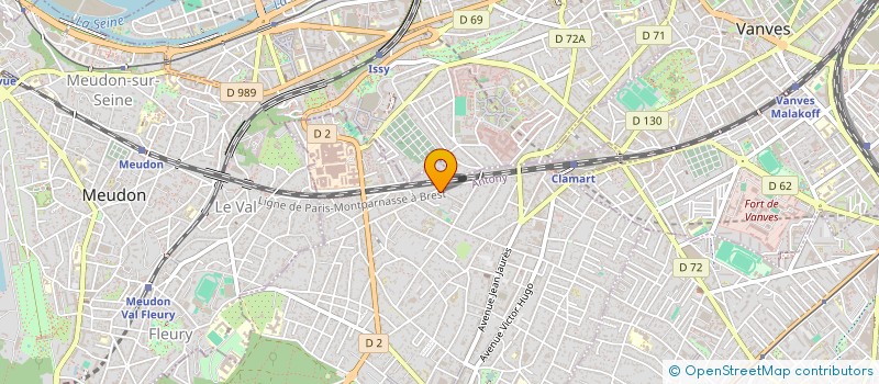 localisation de l'entreprise INDIVISION BOUILLAND CREVEL à CLAMART