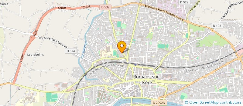 localisation de l'entreprise INDIVISION BOUILLOT-RICHOILLEY  ROMANS-SUR-ISERE